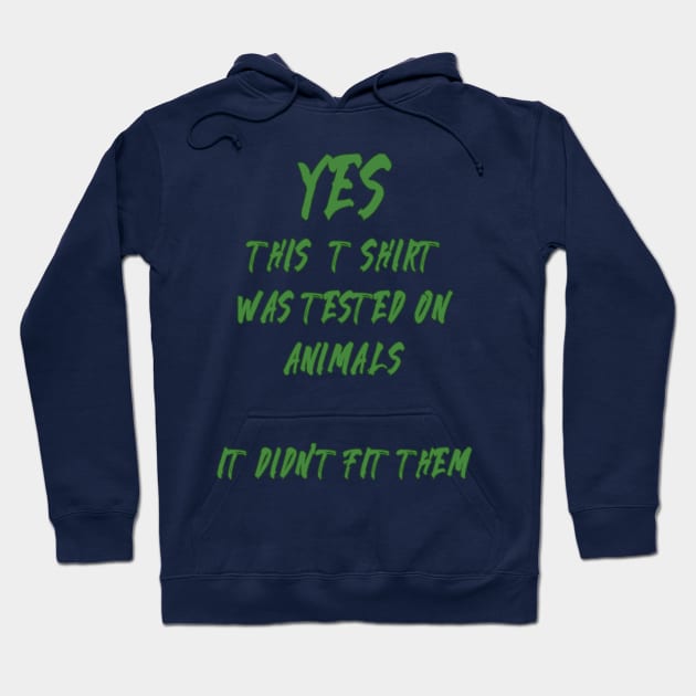 animal tested Hoodie by toastercide